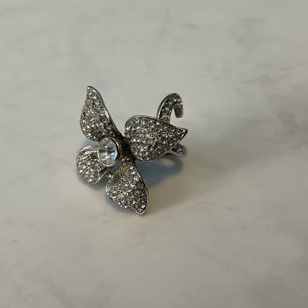 Bedazzled Flower Ring